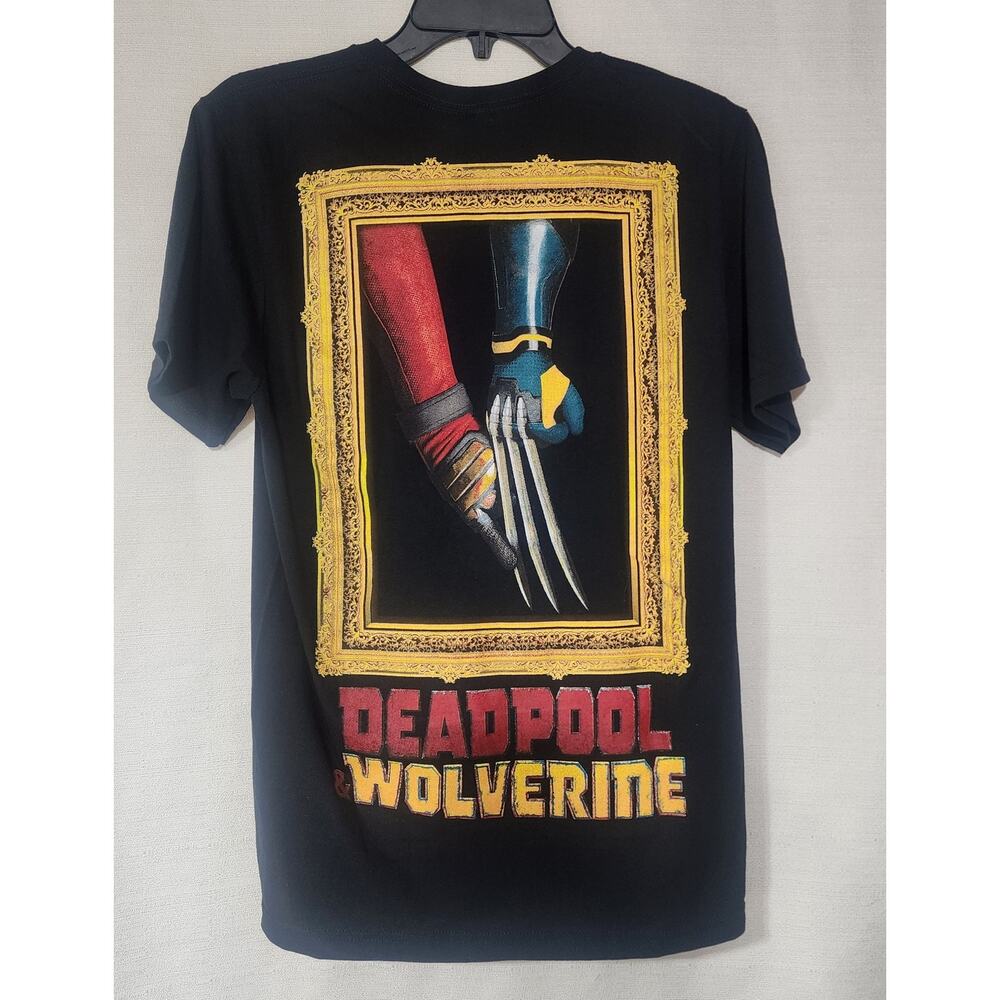 Marvel Deadpool and wolverine shirt men's Small-First picture back